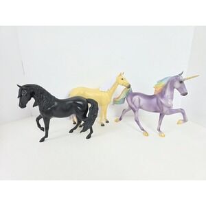 Breyer Model Horse Lot Paddock Pals Latte Smokey + Unicorn